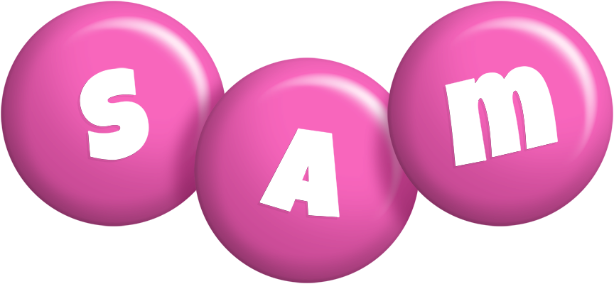 Sam candy-pink logo
