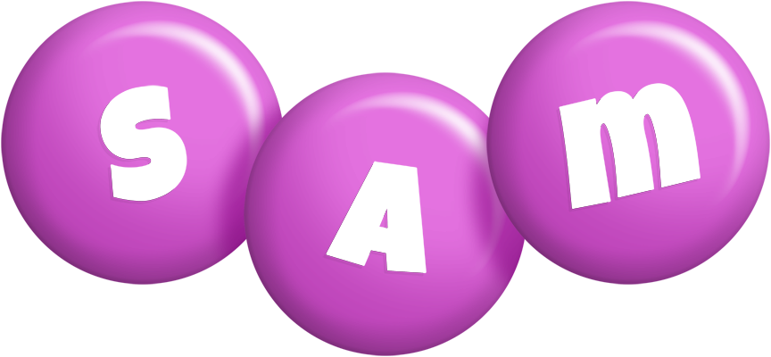 Sam candy-purple logo