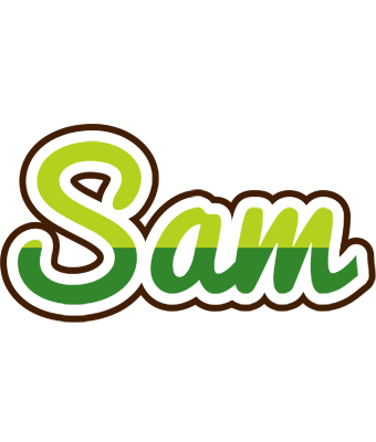 Sam golfing logo