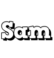 Sam snowing logo
