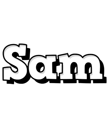Sam snowing logo