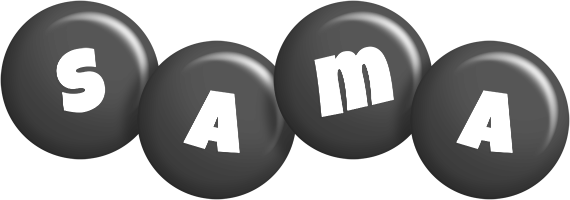 Sama candy-black logo