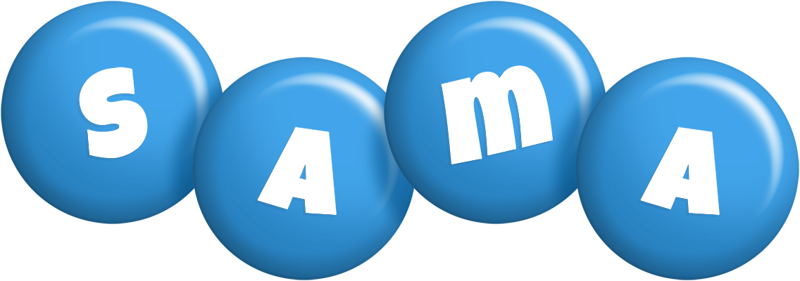Sama candy-blue logo