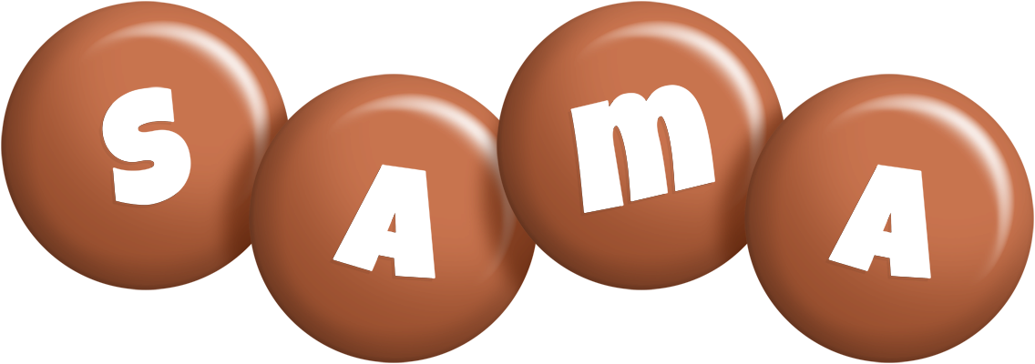 Sama candy-brown logo