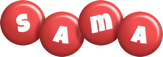 Sama candy-red logo
