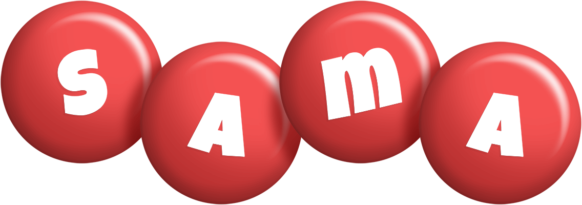 Sama candy-red logo