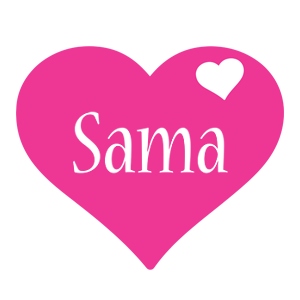 Sama Logo  Name Logo Generator - I Love, Love Heart 