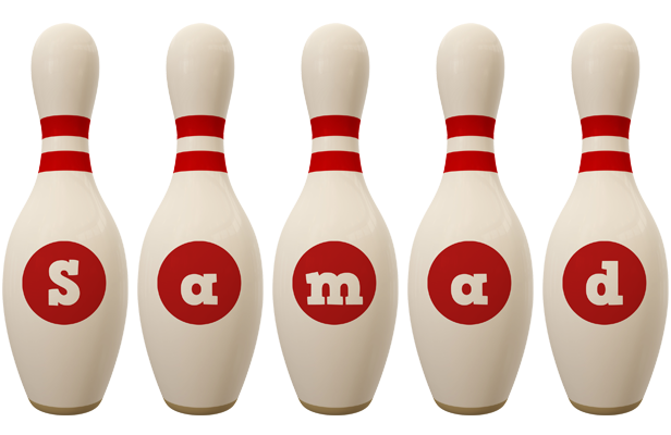 Samad bowling-pin logo
