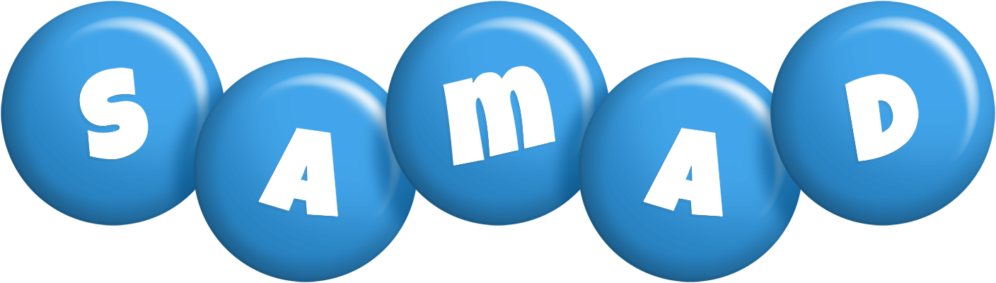 Samad candy-blue logo