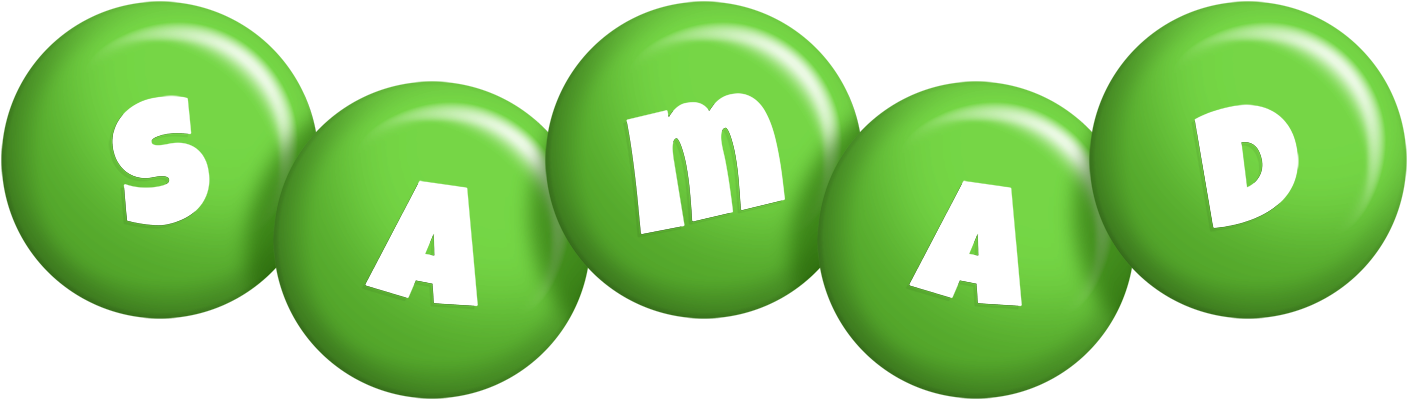 Samad candy-green logo
