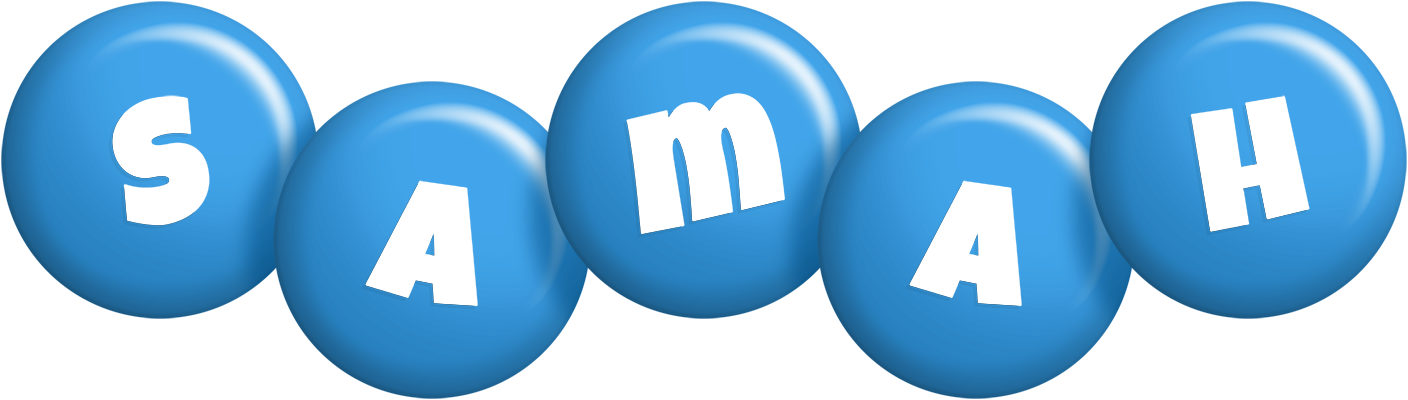 Samah candy-blue logo