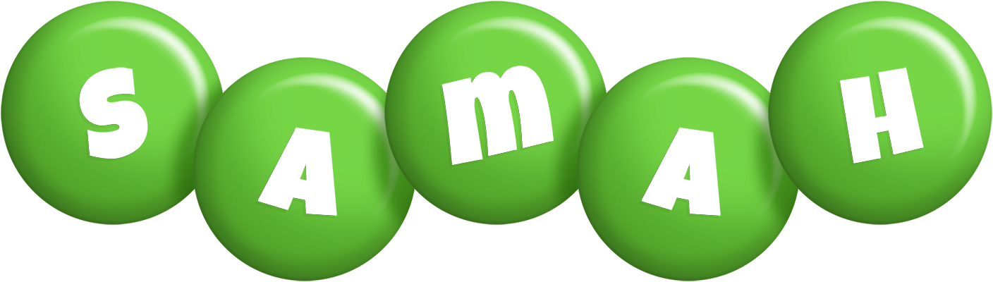 Samah candy-green logo