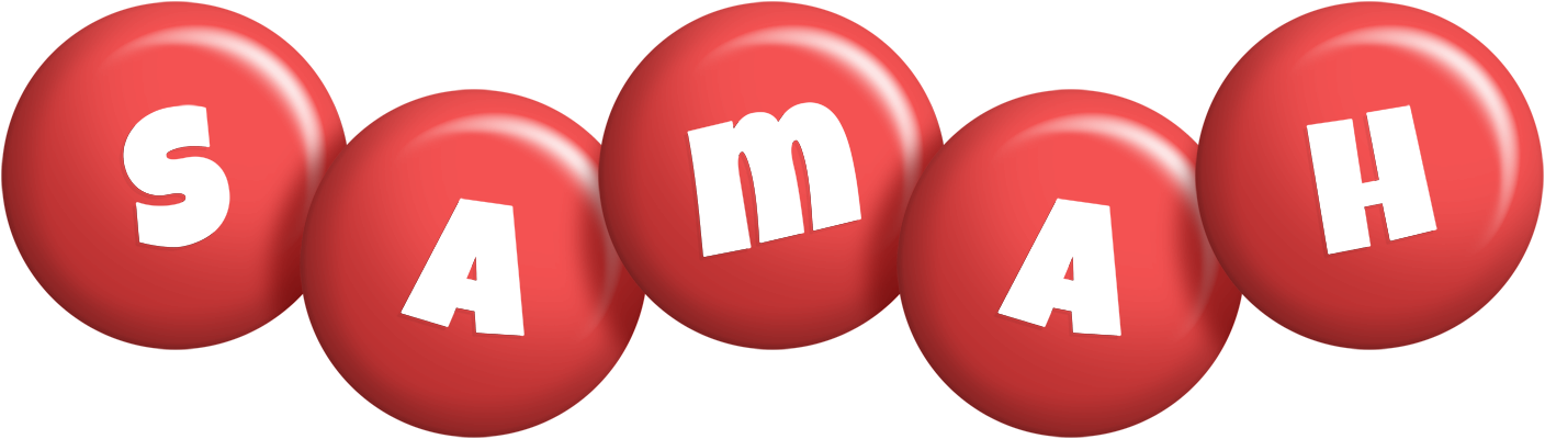 Samah candy-red logo