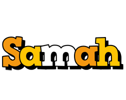 Samah cartoon logo