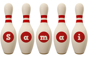 Samai bowling-pin logo