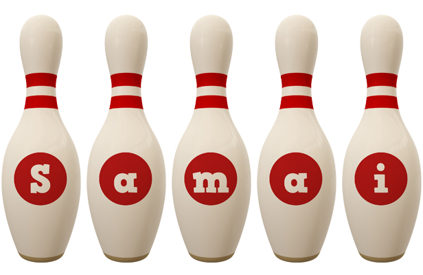 Samai bowling-pin logo
