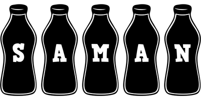 Saman bottle logo