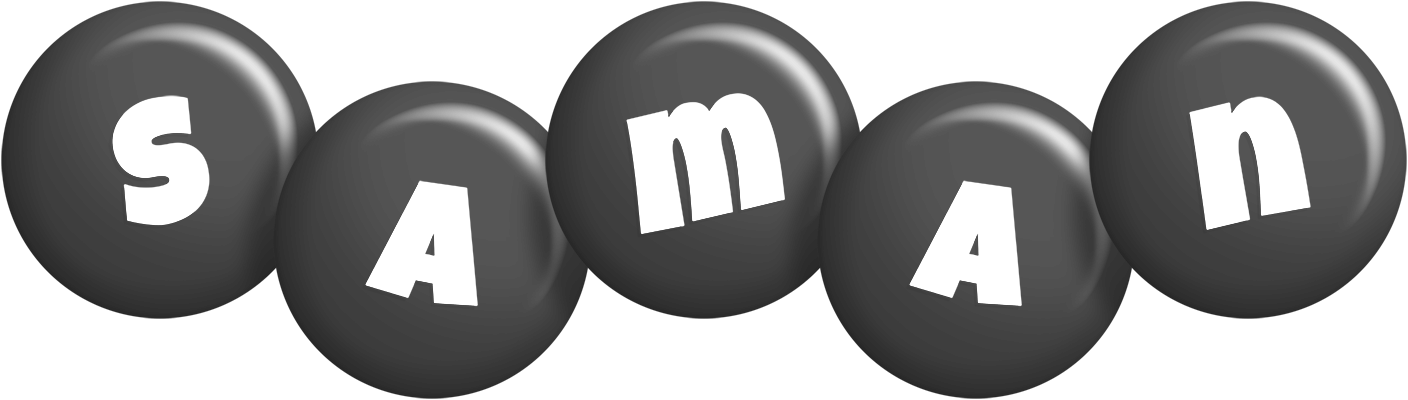 Saman candy-black logo