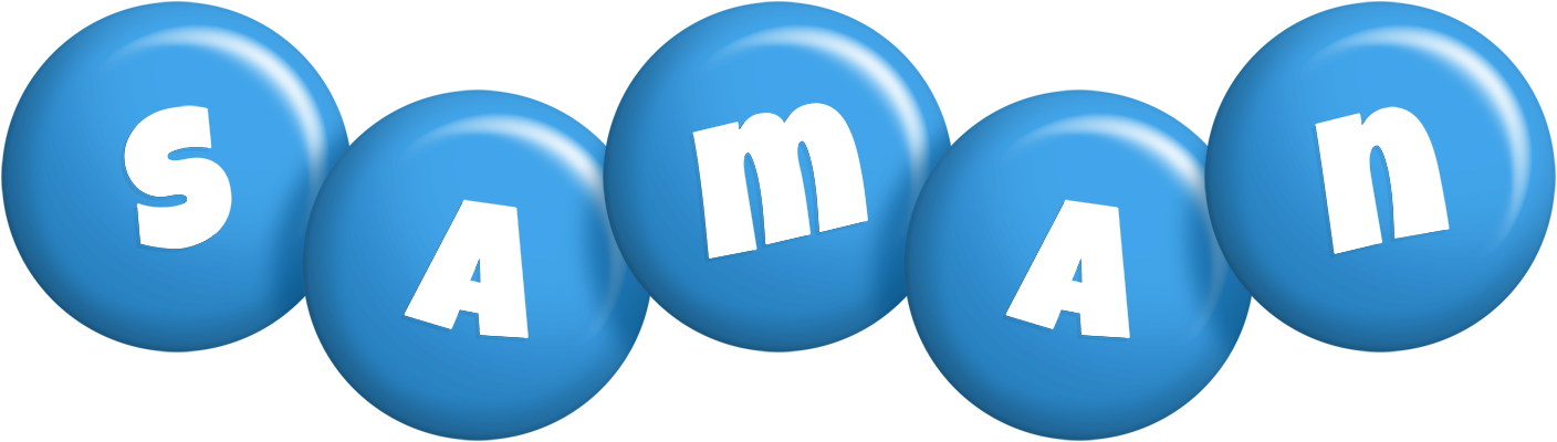 Saman candy-blue logo