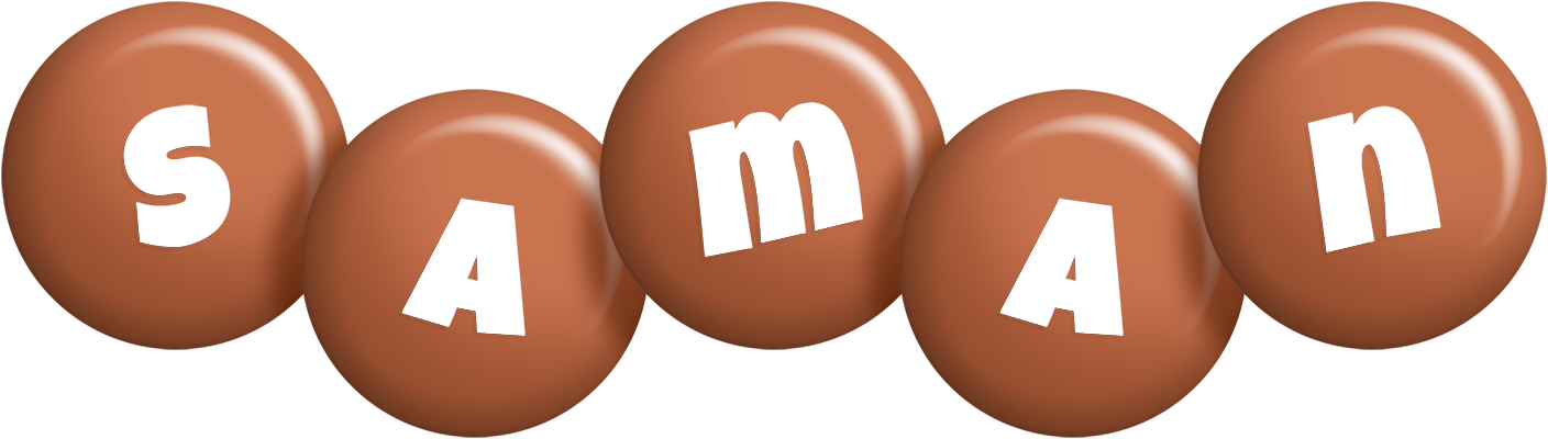 Saman candy-brown logo