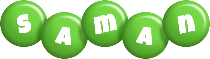 Saman candy-green logo