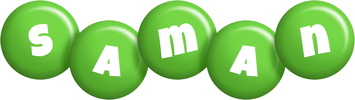 Saman candy-green logo