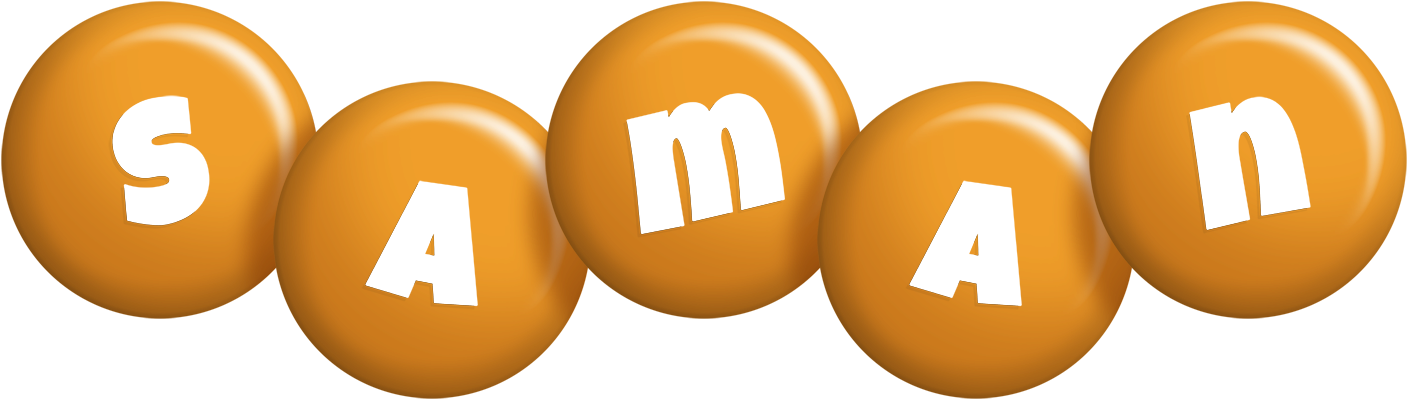 Saman candy-orange logo