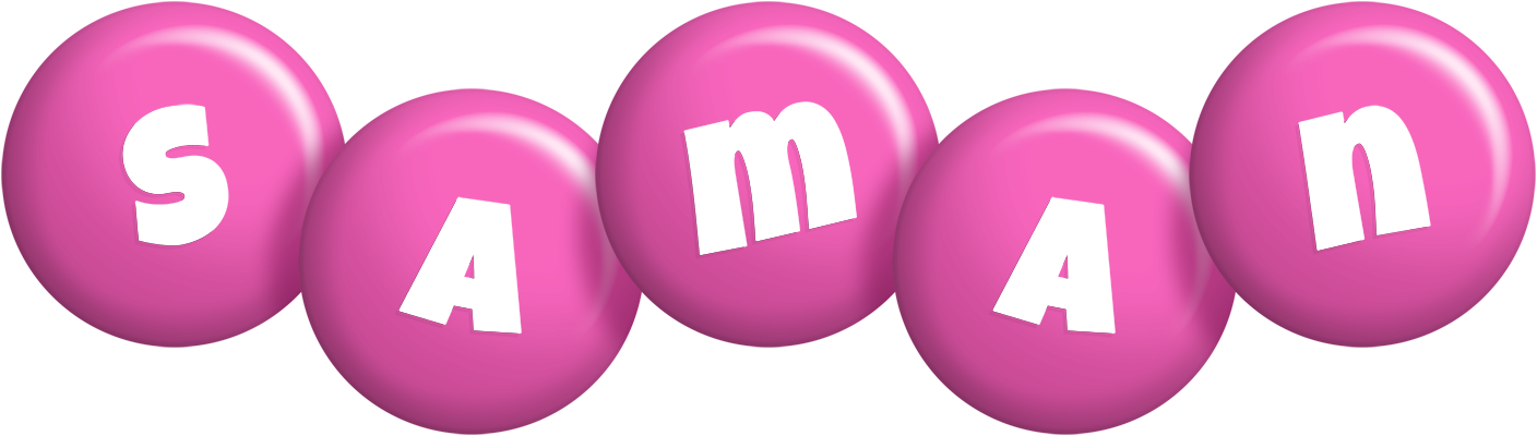 Saman candy-pink logo