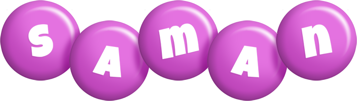 Saman candy-purple logo