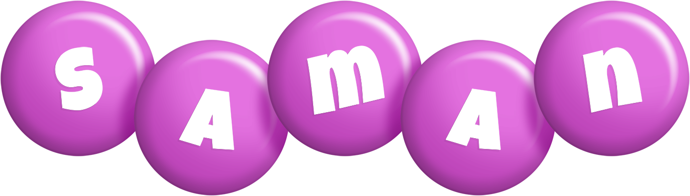 Saman candy-purple logo
