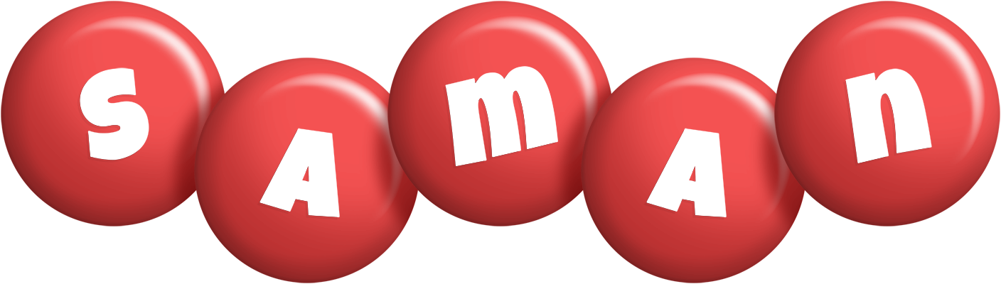 Saman candy-red logo