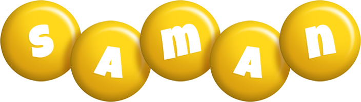 Saman candy-yellow logo