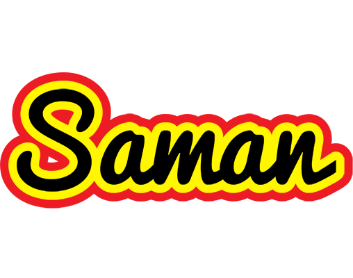 Saman flaming logo
