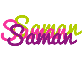 Saman flowers logo