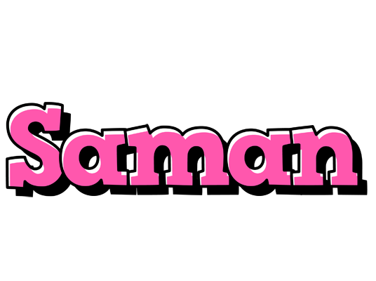 Saman girlish logo