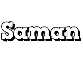 Saman snowing logo