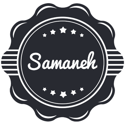 Samaneh badge logo