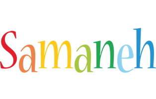 Samaneh birthday logo
