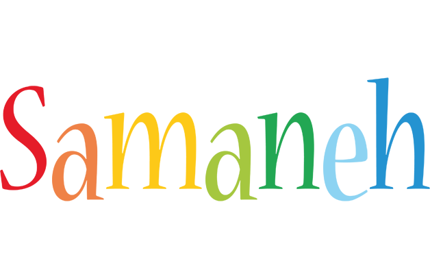 Samaneh birthday logo