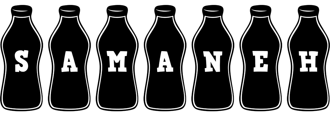 Samaneh bottle logo