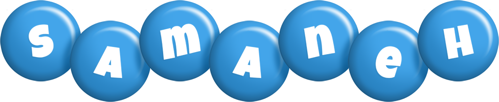 Samaneh candy-blue logo