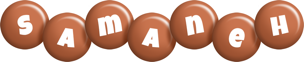 Samaneh candy-brown logo