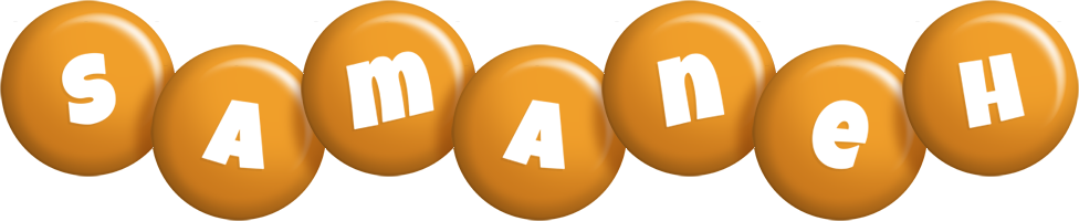 Samaneh candy-orange logo