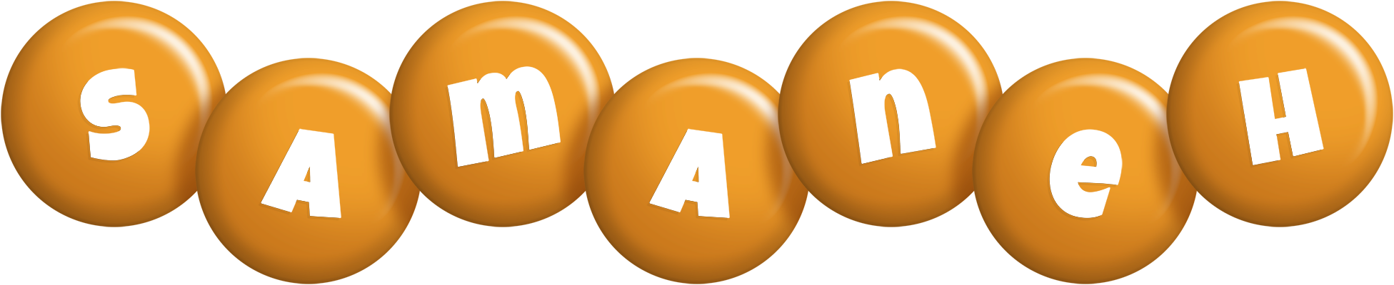Samaneh candy-orange logo