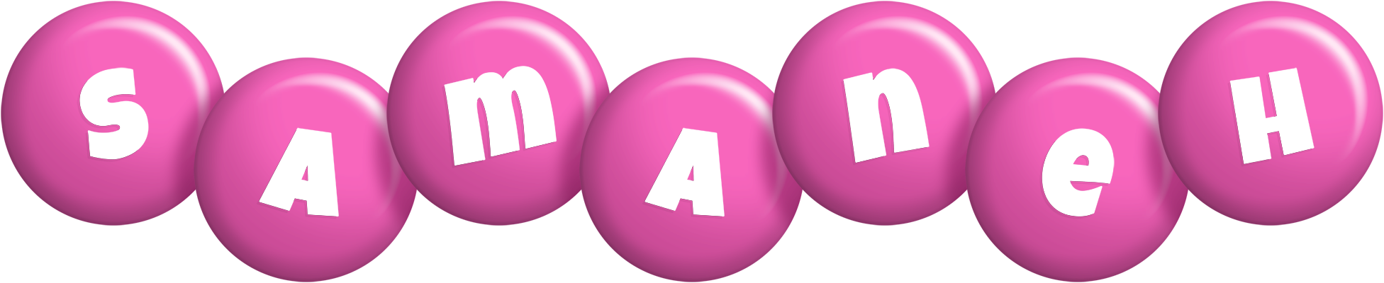 Samaneh candy-pink logo
