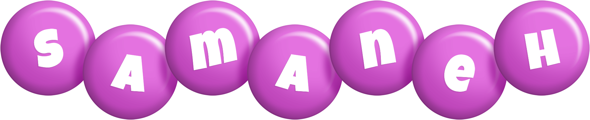 Samaneh candy-purple logo