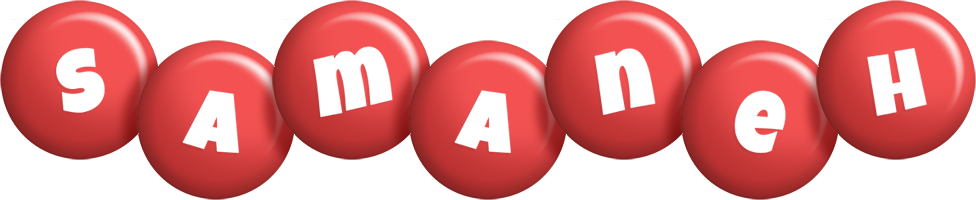 Samaneh candy-red logo