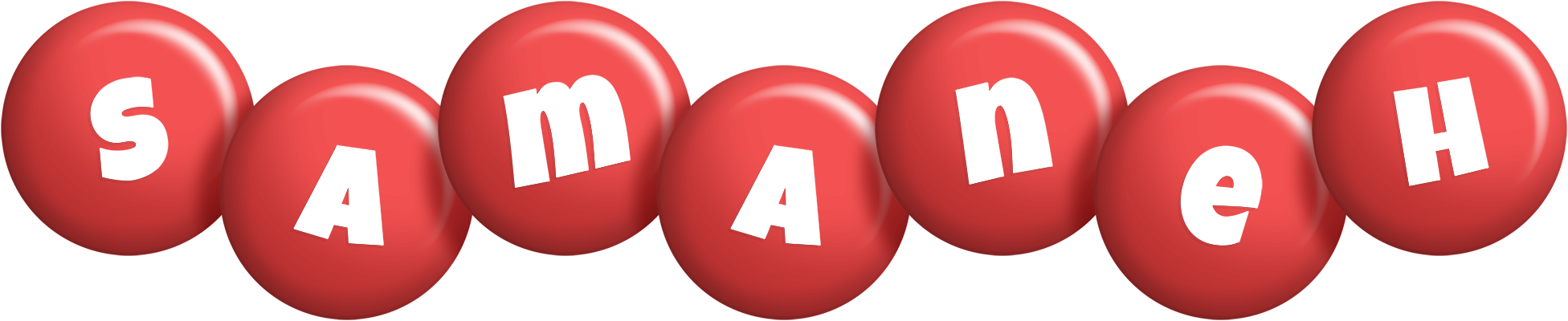 Samaneh candy-red logo