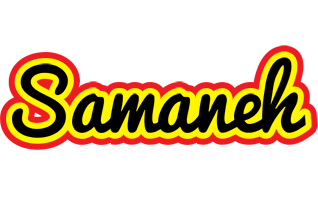 Samaneh flaming logo