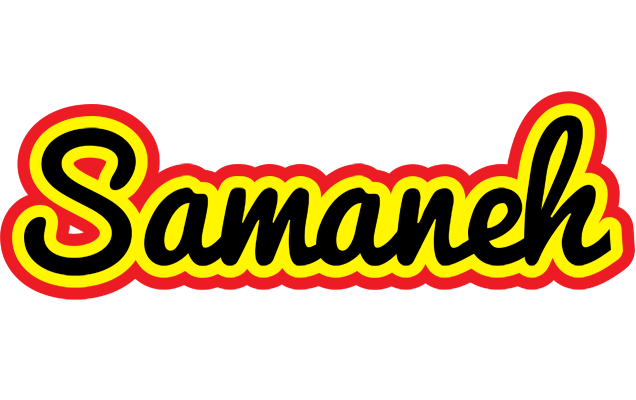 Samaneh flaming logo